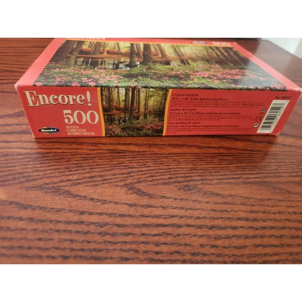 Vintage Rose Art Encore 500 Piece Jigsaw Puzzle Cypress Gardens New Sealed‎ Box